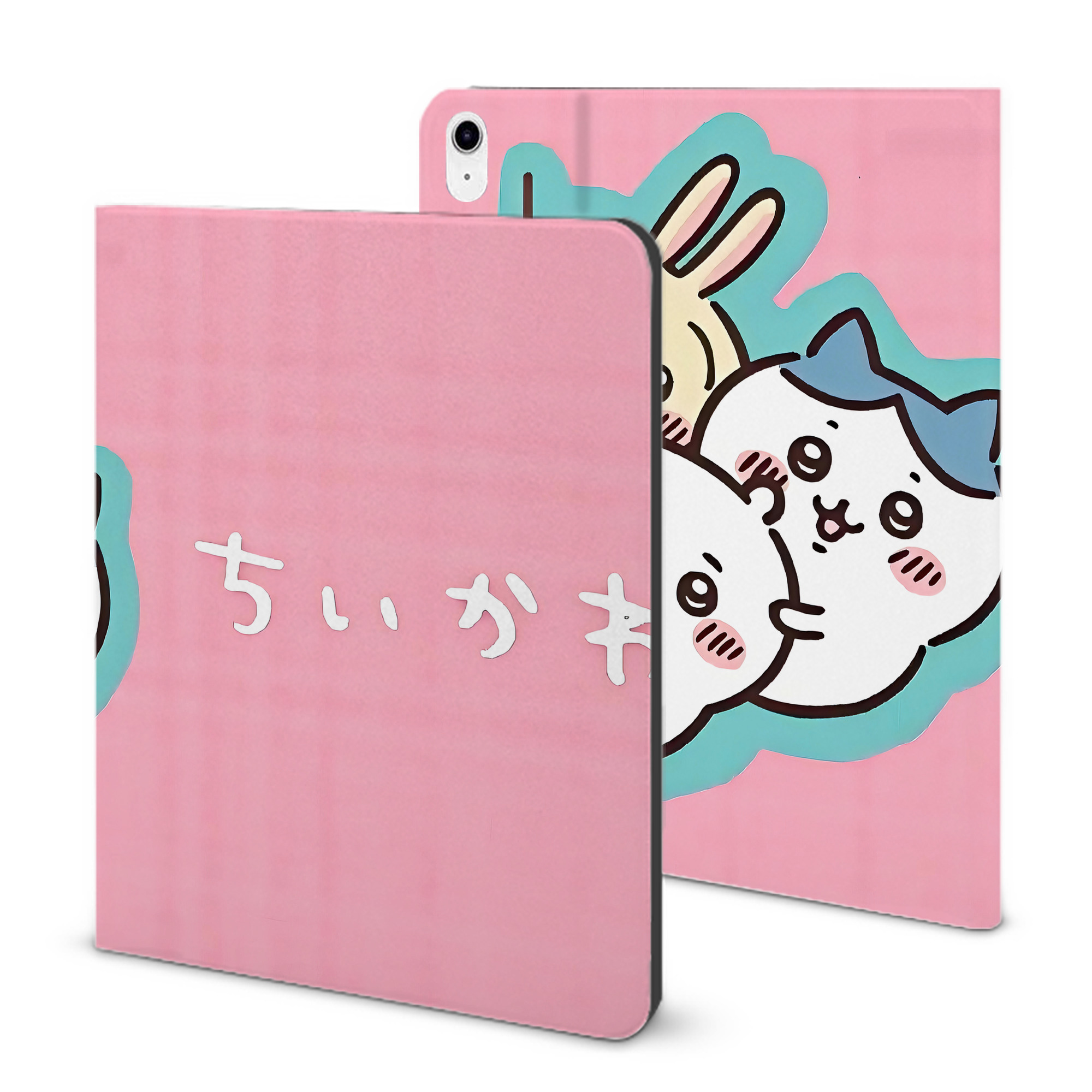 （画像用） ちいかわ Chii-kawa IPad ケース ブック型 PUレザー TPU 耐衝撃 軽量 薄型 ペン収納なし 全面保護 IPad 各モデル対応